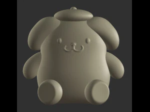 Pompompurin mit Hut 3D Druckmodell