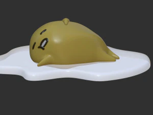 Lazy Egg 3D Print Model