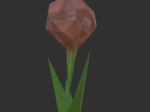 Lowpolygonal tulip 3D Model