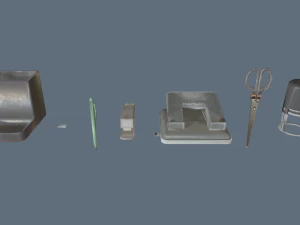 Pacote de papelaria Modelo 3D