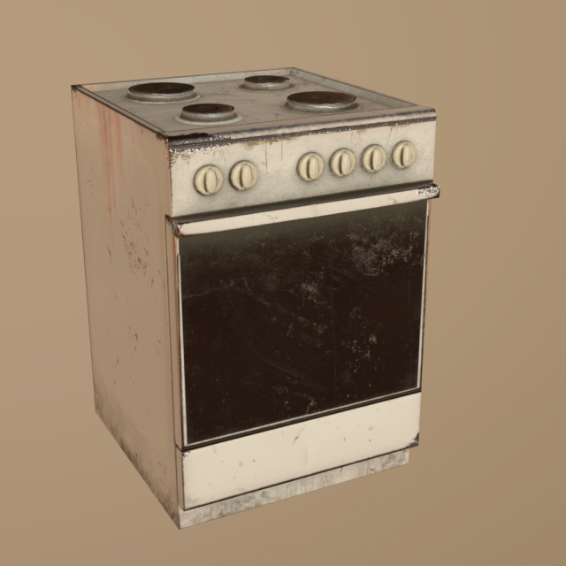 Stove 3D 模型 .c4d .max .obj .3ds .fbx .stl .blend 