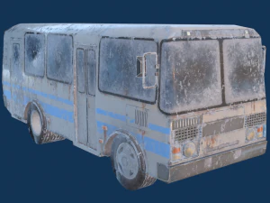 バス PAZ 32053 3Dモデル