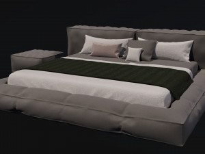Soft jersey bed 2600x2500 3D 模型