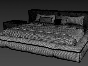 Soft jersey bed 2600x2500 3D 模型