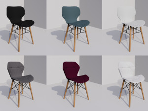 Chair Miron PLUS Chair Crown wood Modèle 3D