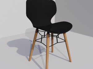 Chair Miron PLUS Chair Crown wood 3D Model
