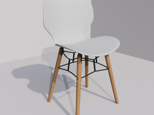 Chair Miron PLUS Chair Crown wood 3D Model