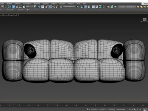 Modern modular sofa 3D Model