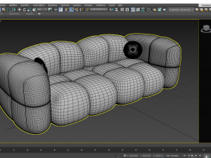 Modern modular sofa Modèle 3D