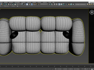 Modern modular sofa Modèle 3D