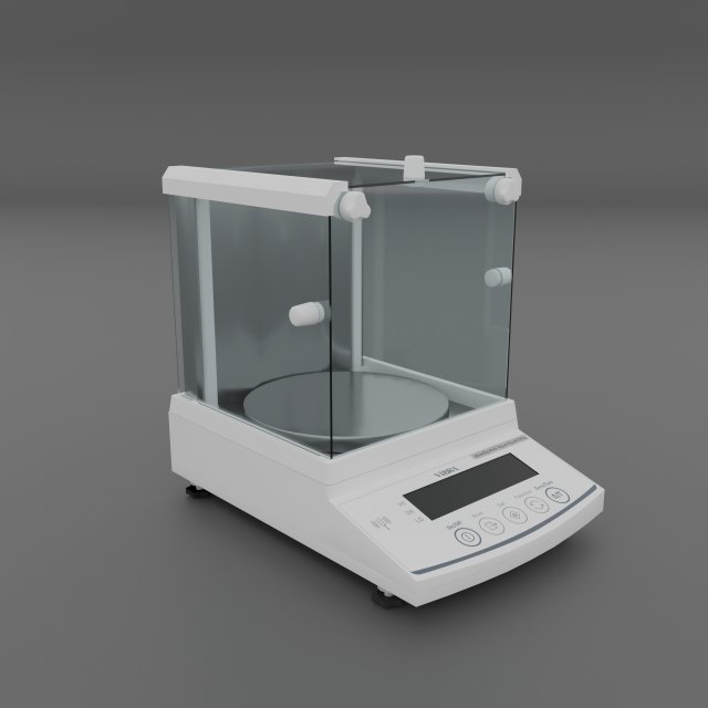 Analytical balance Vibra Shinko AB 623 Model 3D .c4d .max .obj .3ds .fbx .stl .blend 