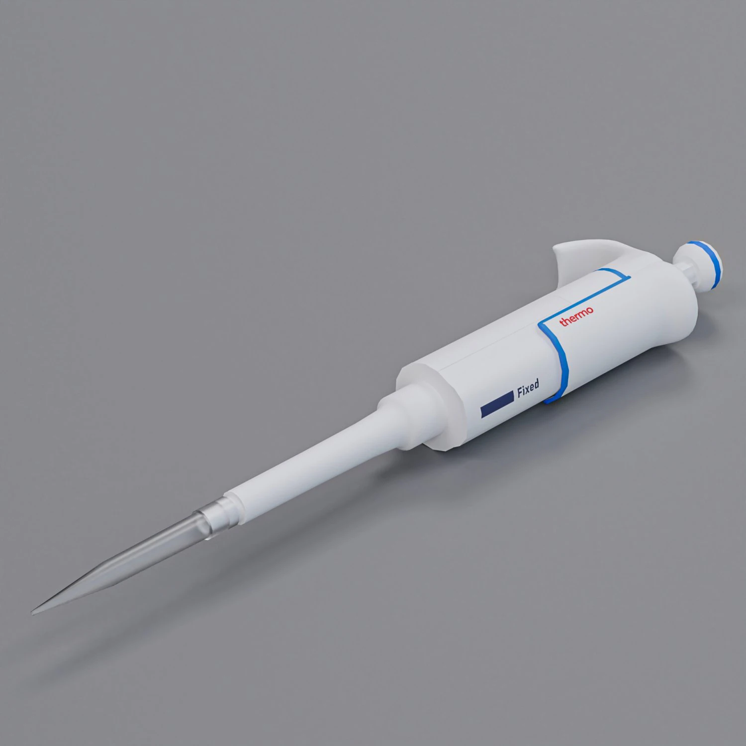 Pipette dispenser Thermo 3D Model .c4d .max .obj .3ds .fbx .stl .blend 