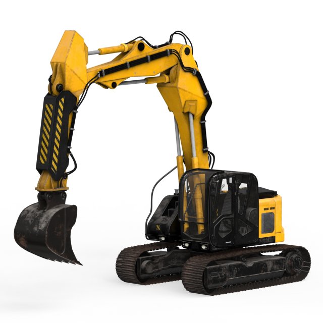 JCB Excavator 3Dモデル .c4d .max .obj .3ds .fbx .stl .blend 