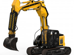 JCB Excavator 3D Model
