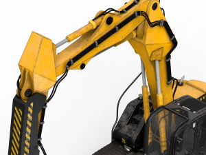 JCB Claw Excavator 3D Model
