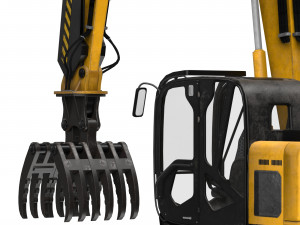 JCB Claw Excavator Model 3D