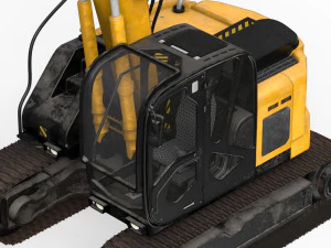 JCB Claw Excavator 3D Model