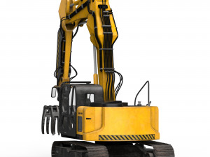 JCB Claw Excavator Model 3D