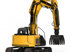 JCB Claw Excavator 3D Model