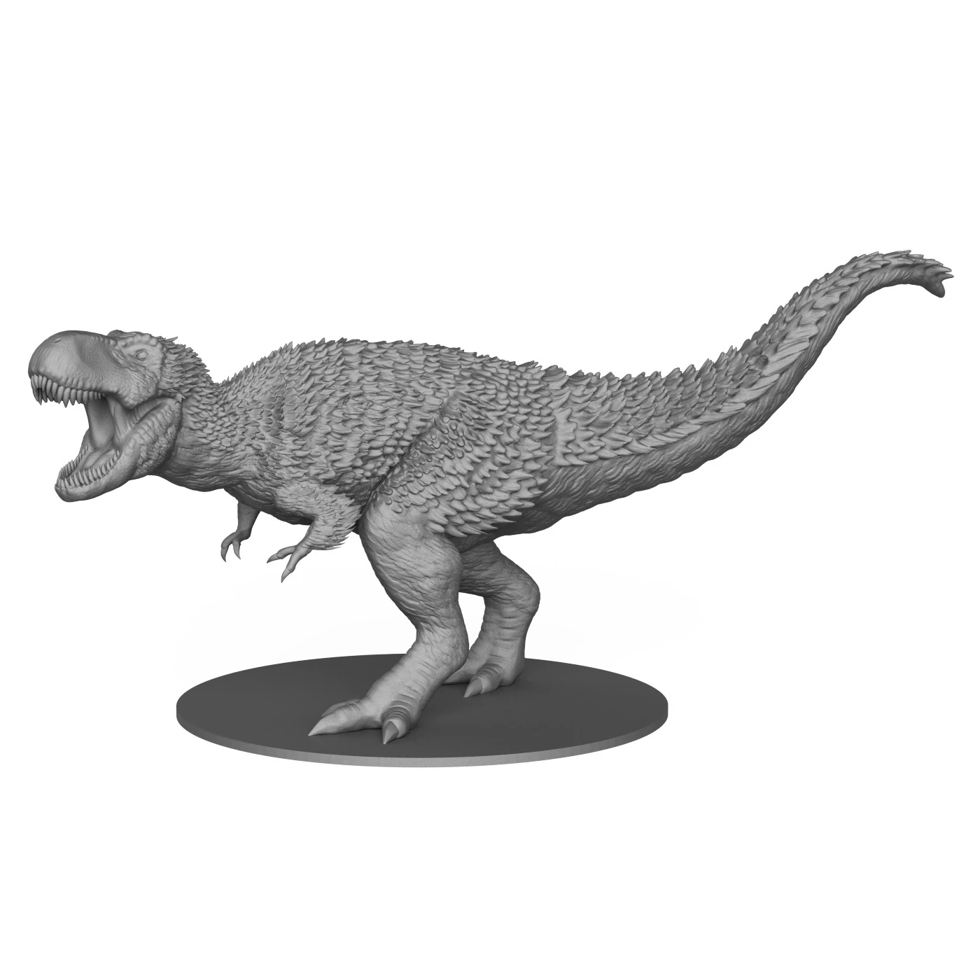 Tyrannosaurus Dinosaur Statue 3D Print Model .c4d .max .obj .3ds .fbx .stl .blend 