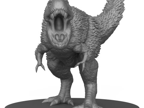 Tyrannosaurus Dinosaur Statue 3D Print Model