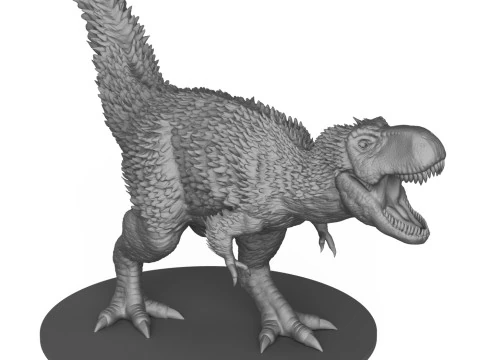 Tyrannosaurus Dinosaur Statue 3D Print Model