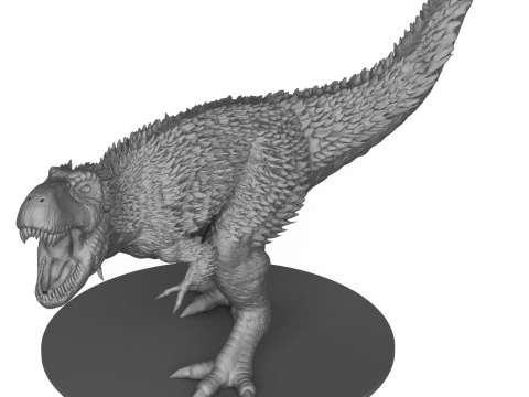 Tyrannosaurus Dinosaur Statue 3D Print Model