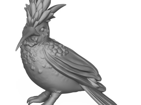 Eurasian Hoopoe Bird Modello di stampa 3D