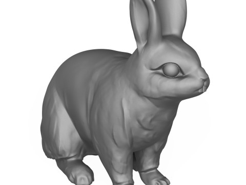 Rabbit 3Dプリントモデル