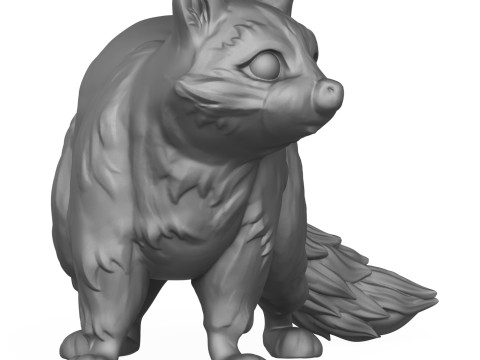 Racoon 3D 打印模型