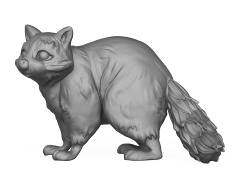 Racoon 3D 打印模型