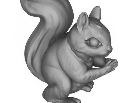 Squirrel 3D Print Model