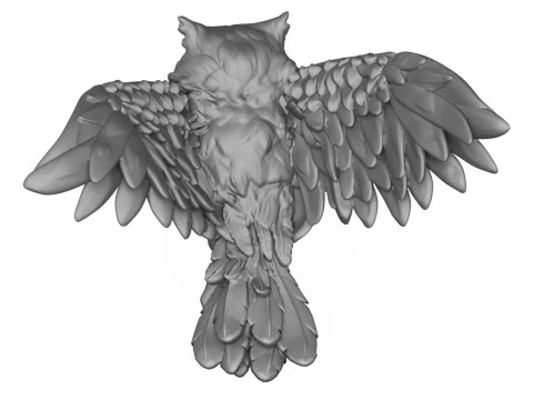 P&aacute;ssaro Coruja Modelo de Impressão 3D