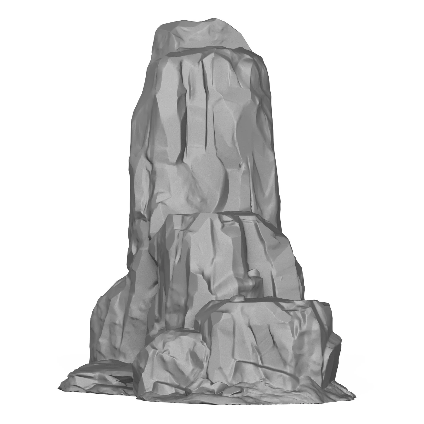 Rock Cliff 01 3D Print Model .c4d .max .obj .3ds .fbx .stl .blend 