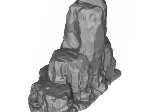 Rock Cliff 01 3D Print Model