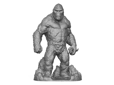 Giant King Kong Statue 3D Print Model Modèles 3D en vedette