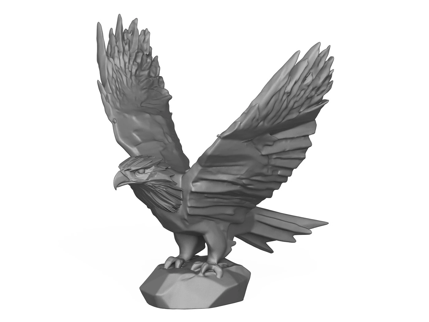 Eagle Sculpture 3D Print Model 3D Print Model .c4d .max .obj .3ds .fbx .stl .blend