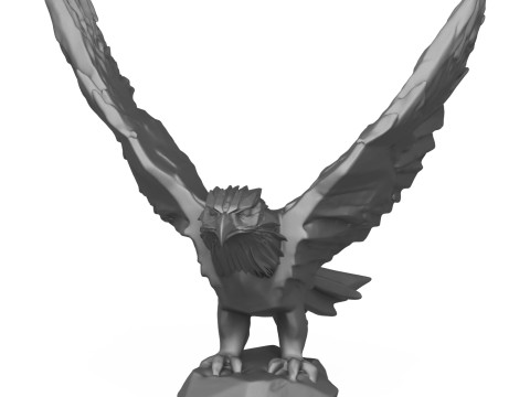 Eagle Sculpture 3D Print Model Modelo de impresión 3D