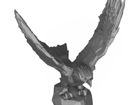 Eagle Sculpture 3D Print Model 3D Print Model