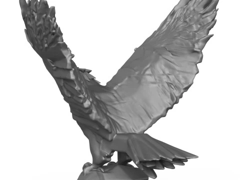 Eagle Sculpture 3D Print Model 3D Print Model