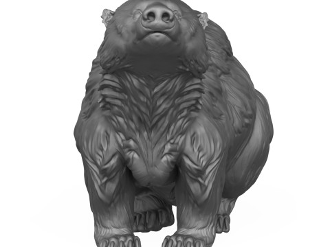 Wild Badger Animal 3D Print Model 3D Принт Модель