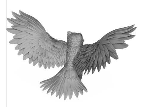 Wild Owl Bird 3D Print Model Modello di stampa 3D