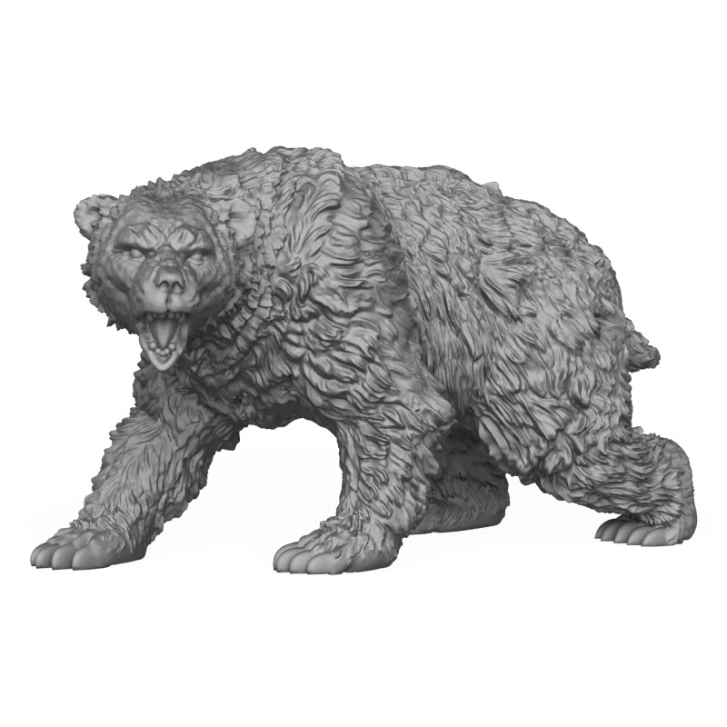 Wild Polar Bear 3D Print Model 3D Baskı Modeli .c4d .max .obj .3ds .fbx .stl .blend 