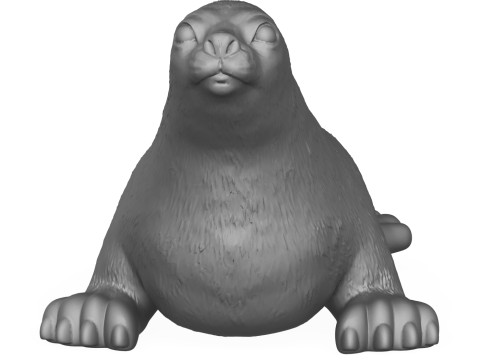 Seal Fish 3D Print Model Modello di stampa 3D