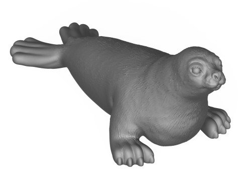 Seal Fish 3D Print Model Modello di stampa 3D