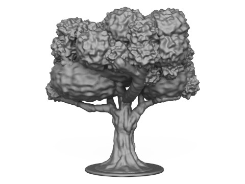 Oak Tree 3D Print Model 3D प्रिंट मॉडल