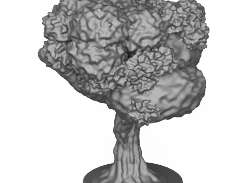樫の木の3Dプリントモデル 3Dプリントモデル
