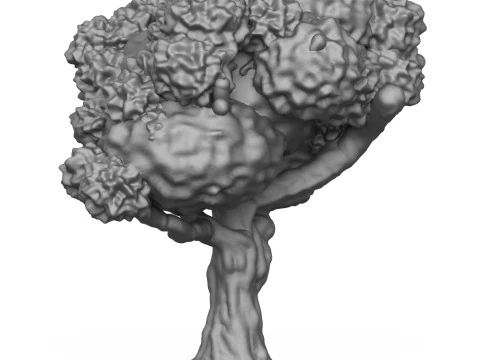 樫の木の3Dプリントモデル 3Dプリントモデル