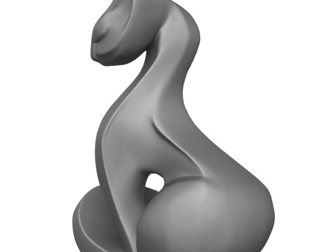Decorative Cat Statue 3D Print Model 3D printmodel