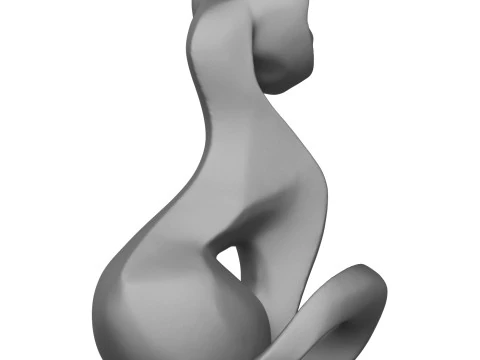 Decorative Cat Statue 3D Print Model 3D Print Model